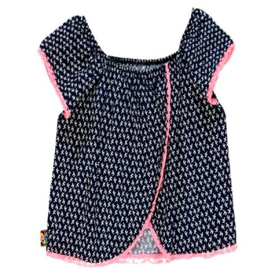 детски,ризи,детски,облекла,за,момичета,детски,блузи,boboli,viscose,short,sleeve,blouse,black,(print)
