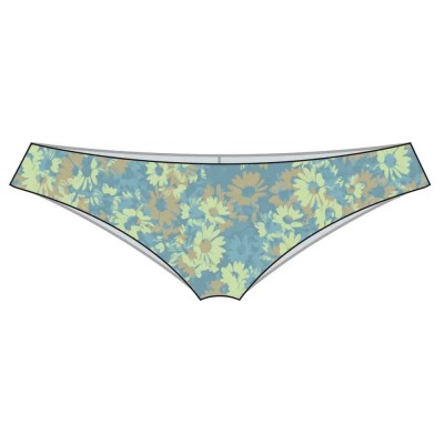 дамски,бански,костюми,rvca,field,of,dreams,cheeky,bikini,bottom,blue,(china,blue)