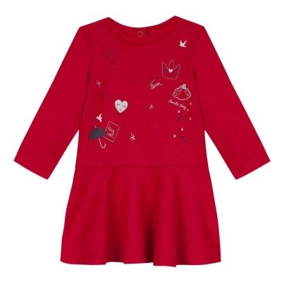 рокля,дамски,поли,и,рокли,3pommes,miss,chelsea,mini,long,sleeve,short,dress,red,(cerise)