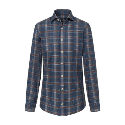 карирана,риза,мъжки,ризи,hackett,buttermere,check,long,sleeve,shirt,blue