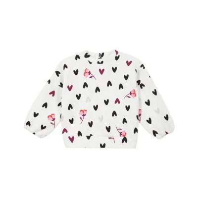 блуза,детски,блузи,catimini,floral,sweatshirt,white,(ecru)