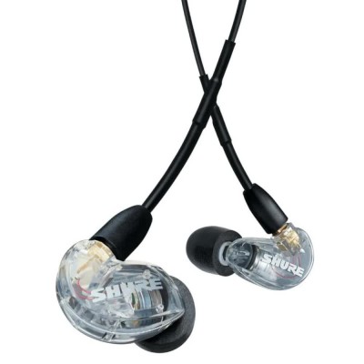 слушалки,слушалки,shure,aonic,215,uni,earphones,black,(clear)