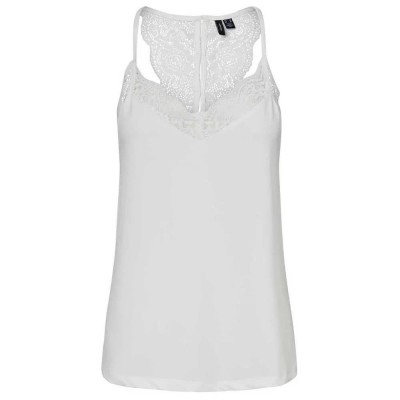 тениска,дамски,тениски,vero,moda,ana,lace,sleeveless,t,shirt,snow,white,(white)