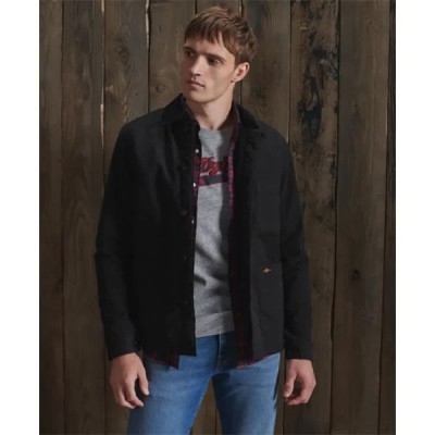 мъжки,якета,superdry,utility,mix,overshirt,black,(black,wax)