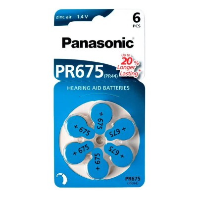 батерии,panasonic,pr,675,zinc,air,button,battery,6,units,blue,(blue)