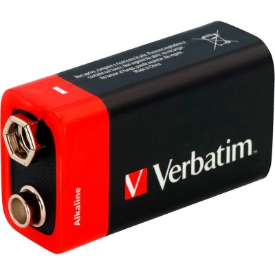 батерии,verbatim,9v,block,6,lr,61,49924,battery,black,(black)