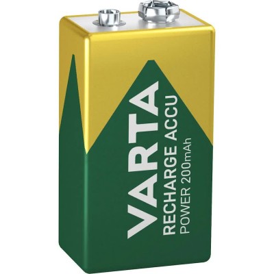 батерии,varta,1,rechargeable,e,ready2use,nimh,9v,block,batteries,200mah,green,(green)