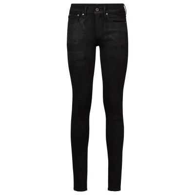 дънки,дамски,панталони,g,star,3301,mid,waist,skinny,jeans,black,radiant,cobler,restored,(black)