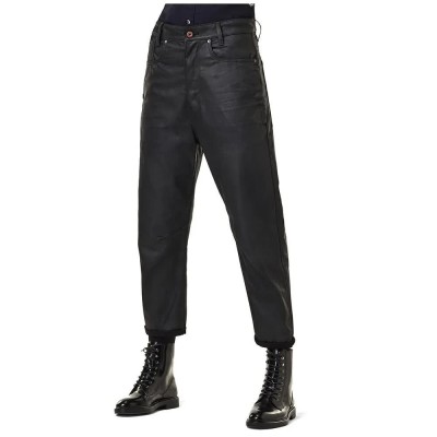 дънки,дамски,панталони,g,star,c,staq,3d,boyfriend,crop,jeans,waxed,black,cobler,(black)