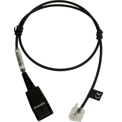 слушалки,jabra,quick,disconnect,to,modular,rj,extension,cord,for,siemens,open,stage,black,(black)