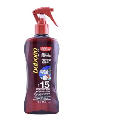 козметика,за,защита,от,слънце,babaria,monoi,tahiti,protective,sun,oil,spf15,300ml,protector,brown,(pink)
