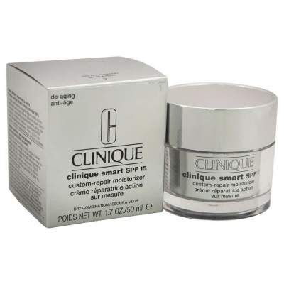 козметика,против,бръчки,clinique,smart,spf15,custom,repair,moisturizer,cream,50ml,grey,(grey,yellow)