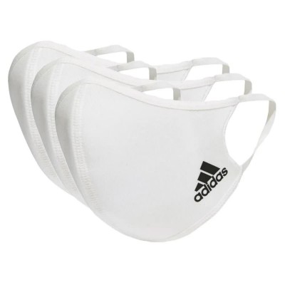 други,аксесоари,adidas,logo,face,mask,3,units,white,(white)