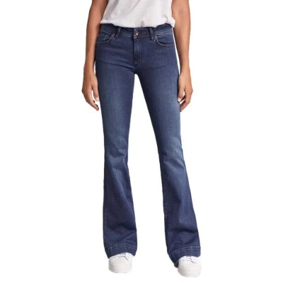 дънки,дамски,панталони,salsa,jeans,wonder,push,up,flare,in,dark,jeans,blue