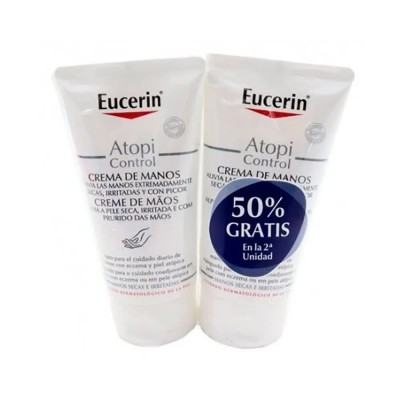 козметика,за,овлажняване,eucerin,aontrol,hand,cream,2x75ml,white