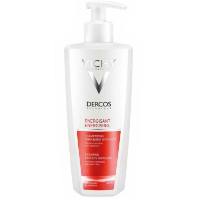 хигиена,коса,vichy,dercos,shampoo,targets,hairloss,400ml,white