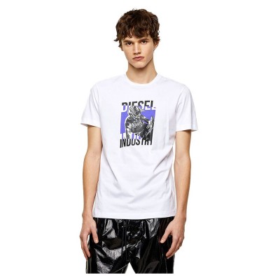 мъжка,тениска,мъжки,тениски,diesel,diegos,k44,short,sleeve,t,shirt,white
