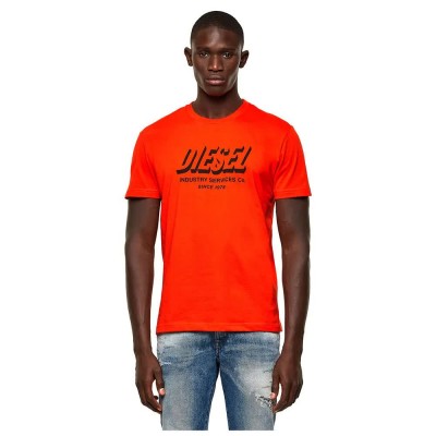 тениска,мъжки,тениски,diesel,diegos,a5,short,sleeve,t,shirt,poinciana,(orange)