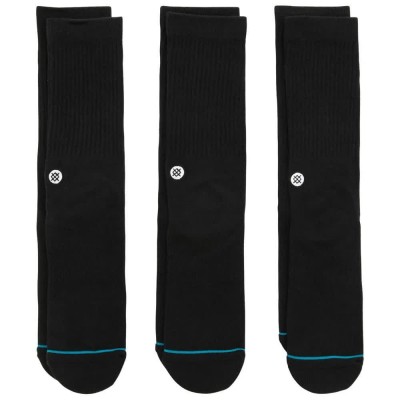 чорапи,мъжки,чорапи,stance,icon,socks,3,pairs,black