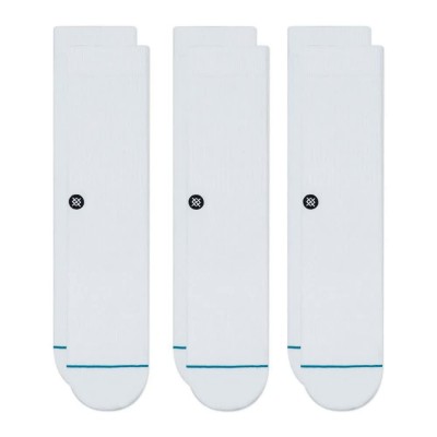 чорапи,мъжки,чорапи,stance,icon,socks,3,pairs,white