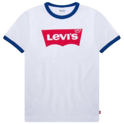 тениска,детски,тениски,levi´s,®,batwing,ringer,short,sleeve,t,shirt,white,(white)