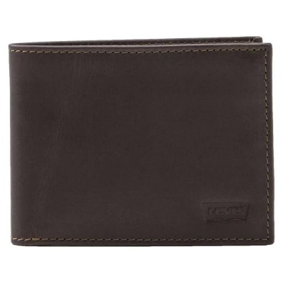 портфейли,и,портмонета,levi´s,®,casual,classics,hunte,coin,bifold,batwing,wallet,black,(dark,brown)