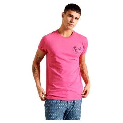 тениска,мъжки,тениски,superdry,workwear,graphic,185,short,sleeve,t,shirt,magenta,marl,(pink)