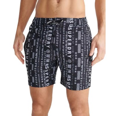 бански,гащета,мъжки,бански,костюми,superdry,all,over,print,21´´,swimming,shorts,black,aop,(black)