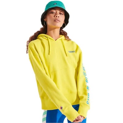 суичър,дамски,блузи,superdry,corporate,logo,brights,hoodie,yellow,(citrus,zest)