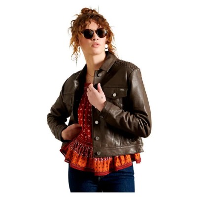 яке,дамски,якета,и,палта,superdry,leather,stateside,jacket,brown,(tan)