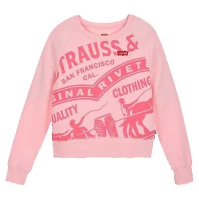 суичър,детски,блузи,levi's®,high,rise,raglan,hoodie,pink
