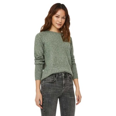 блуза,дамски,пуловери,дамски,плетени,дрехи,vero,moda,doffy,sweater,green,(laurel,wreath,melange)