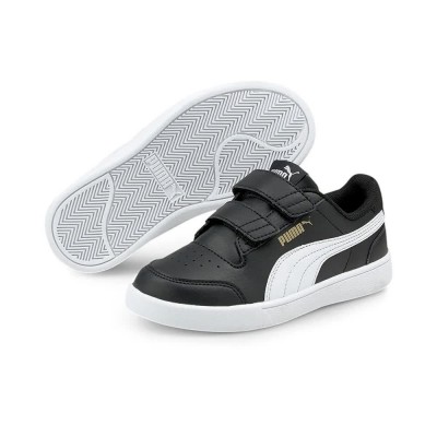 маратонки,детски,маратонки,puma,shuffle,velcro,ps,trainers,puma,black,puma,white,puma,team,gold,(black)
