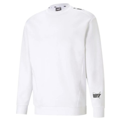 блуза,мъжки,пуловери,puma,rad,cal,crew,sweatshirt,white,(puma,white)