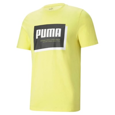 тениска,мъжки,тениски,puma,summer,court,graphic,short,sleeve,t,shirt,yellow,(celandine)