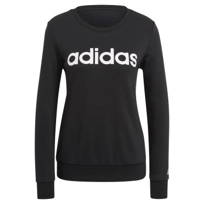 блуза,дамски,блузи,adidas,essentials,logo,sweatshirt,black,(black,white)