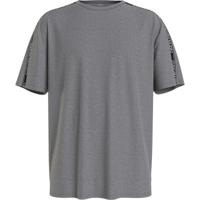 тениска,мъжки,пижами,calvin,klein,relaxed,crew,t,shirt,short,sleeve,pyjama,t,shirt,grey,heather,bc,(grey)