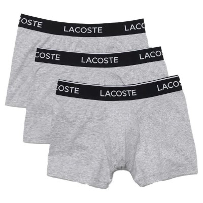 боксерки,мъжко,бельо,lacoste,casual,boxers,3,units,argent,chine,(grey)