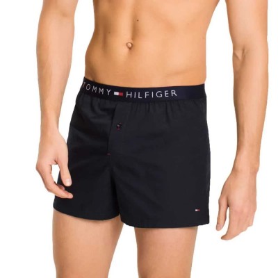 боксерки,мъжко,бельо,tommy,hilfiger,cotton,woven,icon,boxers,black,(navy,blazer,pt)