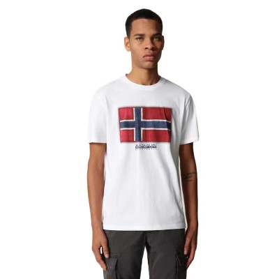 тениска,мъжки,тениски,napapijri,sirol,short,sleeve,t,shirt,bright,white,(white)