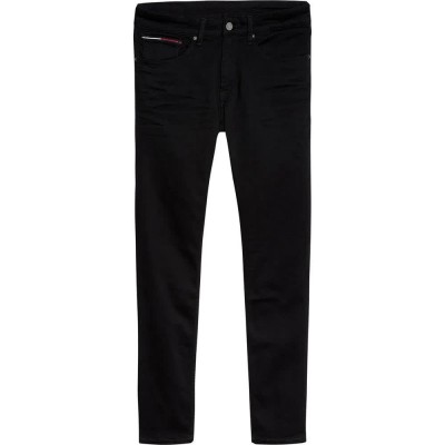 дънки,мъжки,панталони,tommy,jeans,austin,slim,jeans,new,black,stretch,(black)