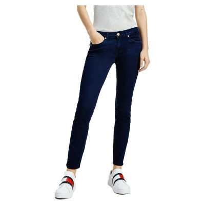 дънки,дамски,панталони,tommy,jeans,sophie,low,rise,skinny,jeans,blue