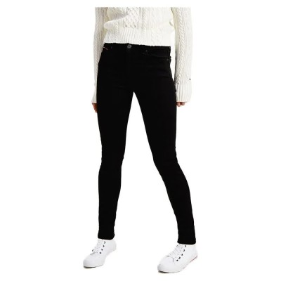 дънки,дамски,панталони,tommy,jeans,nora,mid,rise,skinny,jeans,black