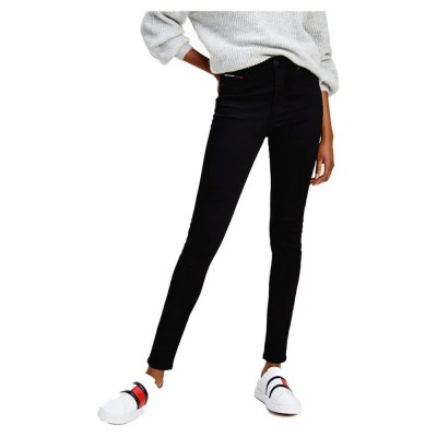 дънки,дамски,панталони,tommy,jeans,sylvia,high,rise,super,skinny,jeans,black