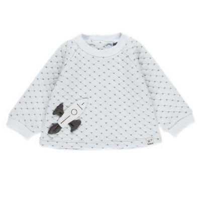 блуза,детски,блузи,boboli,double,face,sweatshirt,white,blue,(sky,blue)