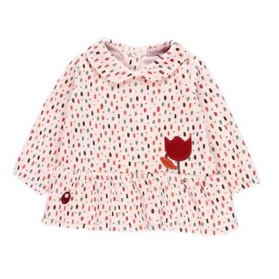 рокля,детски,поли,и,рокли,boboli,velour,polka,dot,short,dress,pink,(print)