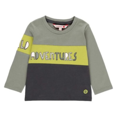 тениска,детски,тениски,boboli,adventure,long,sleeve,t,shirt,green,grey,(khaki)