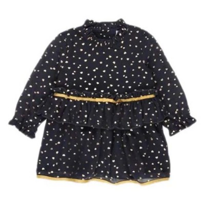 рокля,детски,поли,и,рокли,boboli,chiffon,hearts,short,dress,black,(print)