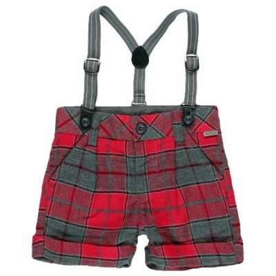 къси,панталони,детски,панталони,boboli,check,shorts,red,(checks)