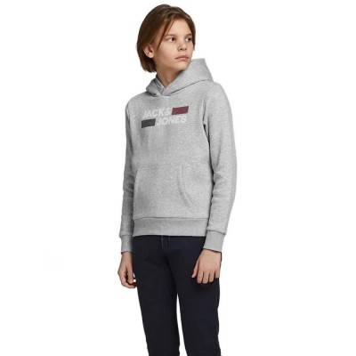 суичър,детски,блузи,jack,&,jones,corp,logo,hoodie,grey,(light,grey,melange,detail,play)